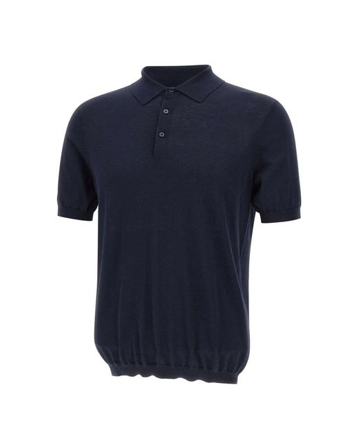 Kangra Blue Round-Neck Knitwear for men
