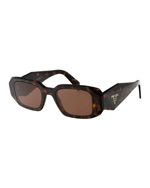 Prada Brown Stylische sonnenbrille mit 0pr 17ws design