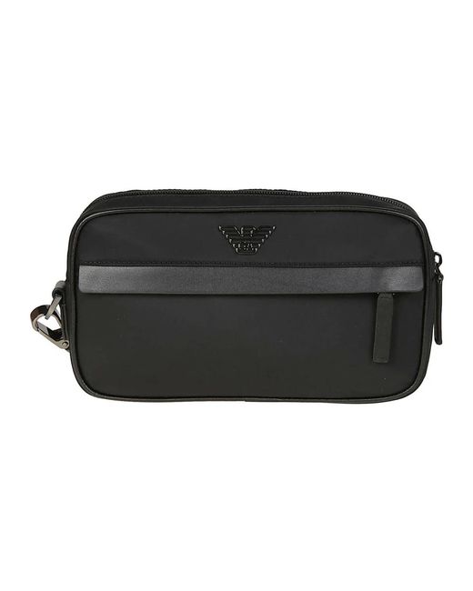 Emporio Armani Black Toilet Bags for men