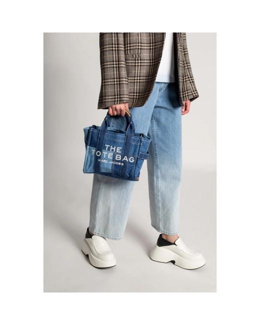 Marc Jacobs Blue The Denim Mini Tote Bag