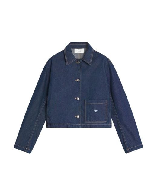 Maison Kitsuné Blue Denim Jackets
