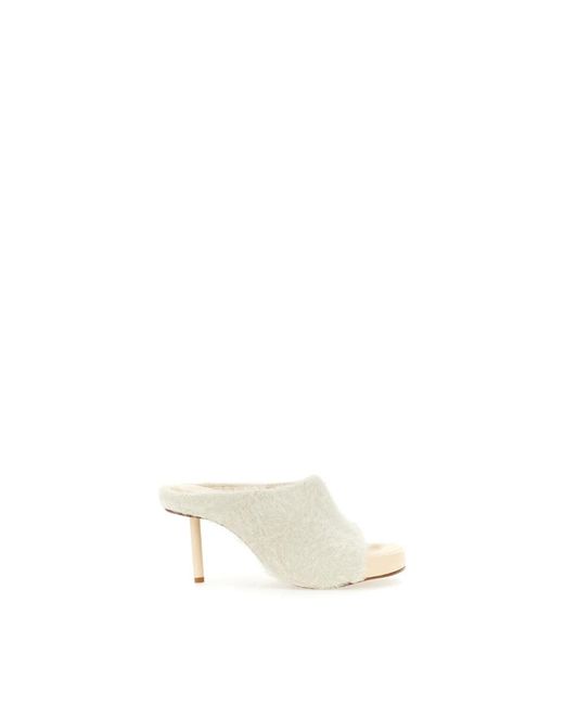 Jacquemus White Heeled Mules