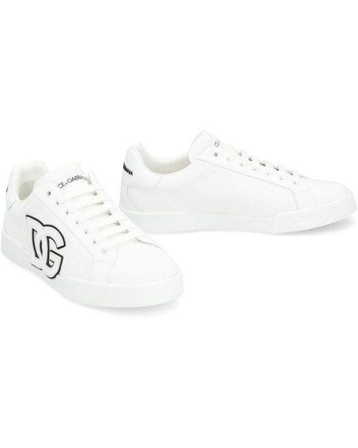 Dolce & Gabbana Portofino Light Low-Top Sneakers in White für Herren