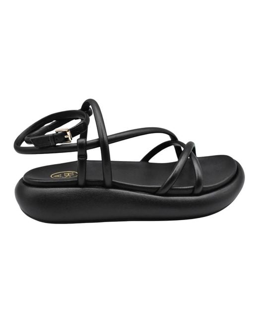 Ash Flat Sandals in het Black