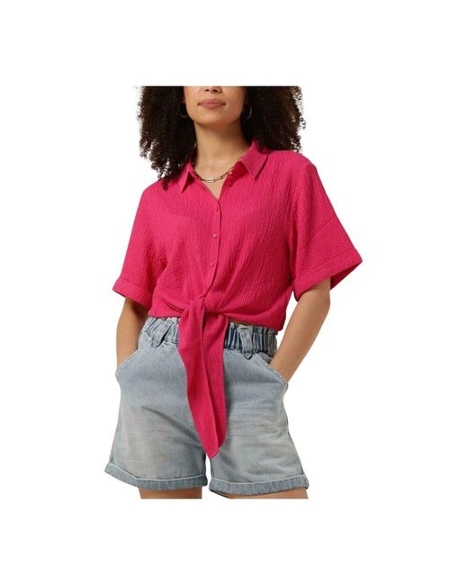 Another Label Red Baumwollhemd Bluse Rosa