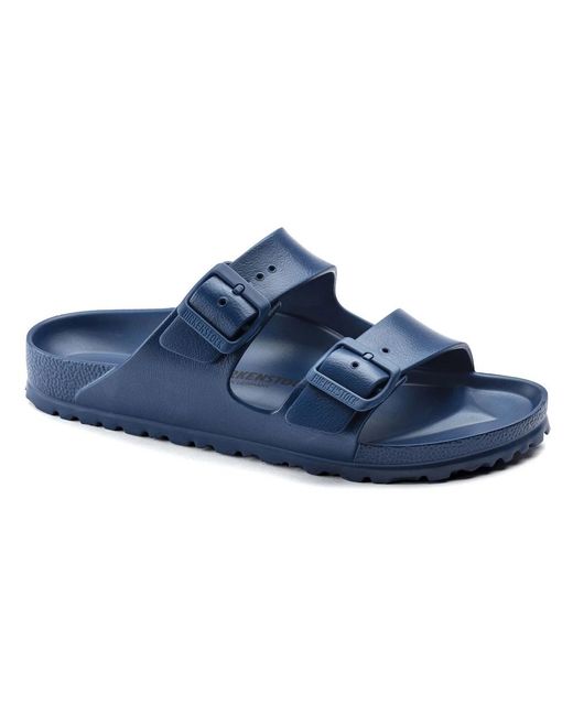 Birkenstock Blue Sliders for men