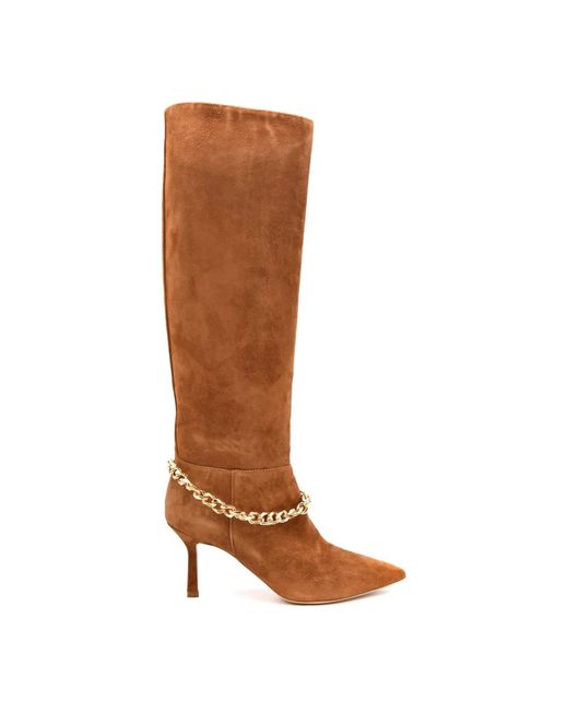 Ninalilou Brown Heeled Boots