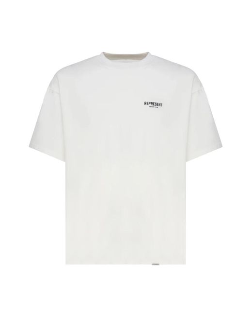 Represent White T-Shirts for men