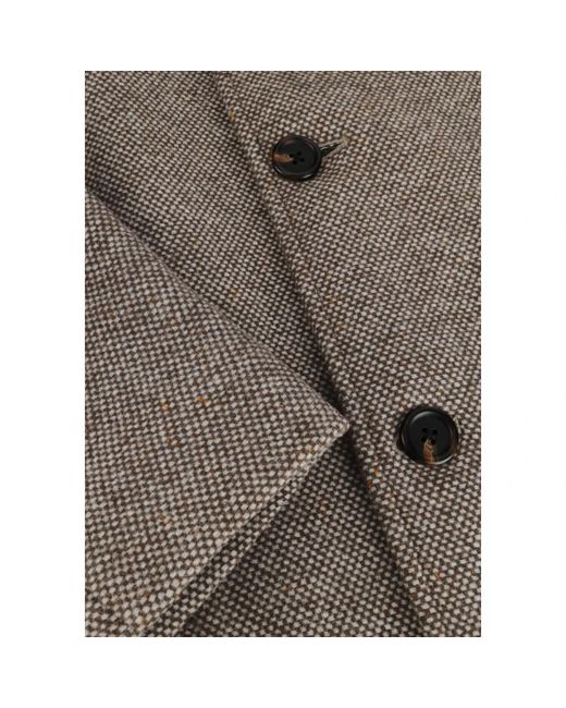 SELECTED Jassen Car Coat Voor Mannen in het Brown voor heren