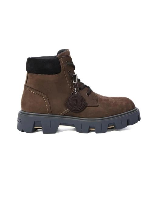Moncler Lace-Up Boots in het Brown voor heren