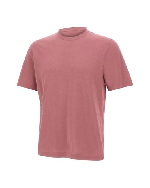 Kangra Pink Round-Neck Knitwear for men