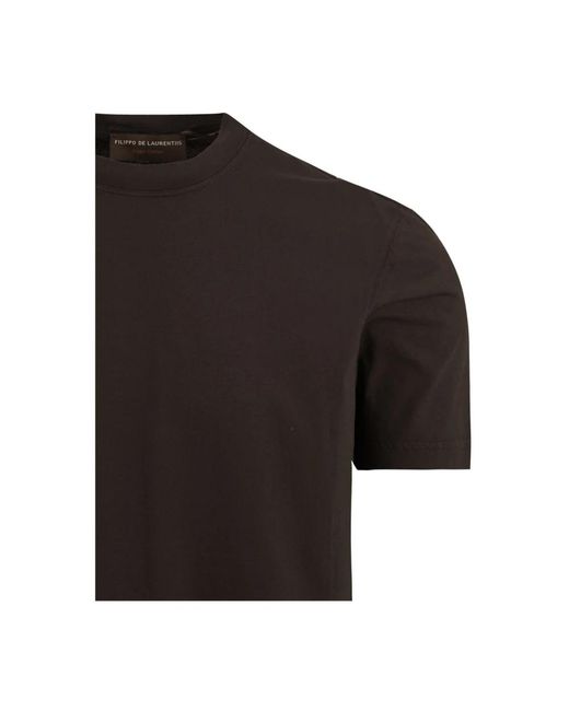 FILIPPO DE LAURENTIIS Black T-Shirts for men