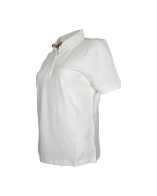 Barbour White Polo Shirts