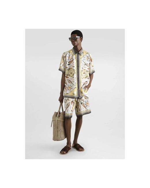 Dolce & Gabbana Metallic Casual Shorts for men