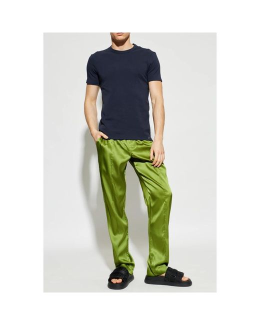 Tom Ford Nachtkleding ,Groen ,Zijden Pyjamabroek in het Green voor heren