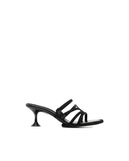 Sergio Rossi Black Heeled Mules