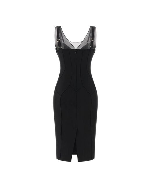 Elisabetta Franchi Black Midi Dresses