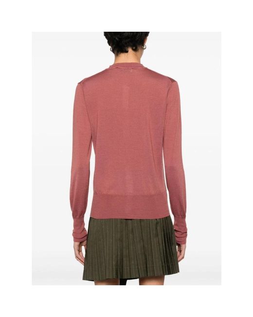 Vivienne Westwood Pink Bordeaux sweater mit orb logo