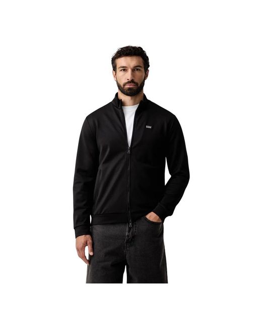 EA7 Zip-Through Sweatshirt in het Black voor heren
