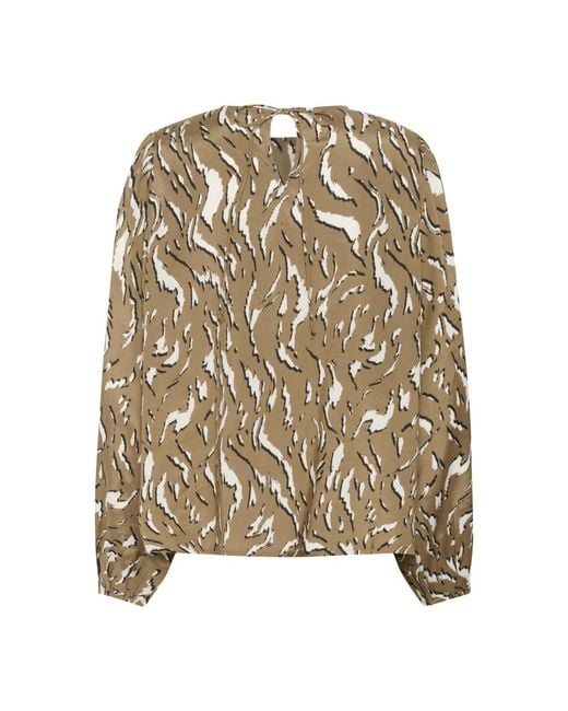 Blouses Kaffe de color Natural