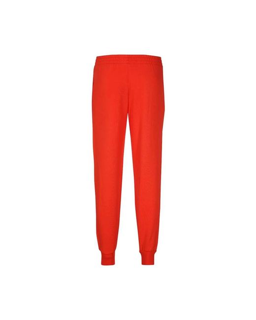 Stella McCartney Broeken ,Rood ,Katoen Logo Print Katoenen Track-Pants in het Red