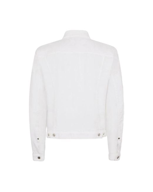 DSquared² White Denim Jackets for men