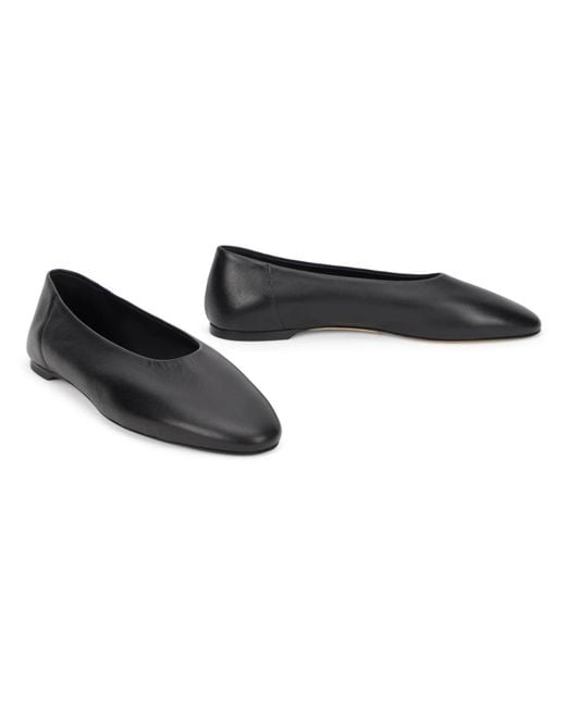 Totême Black Ballerina Shoes