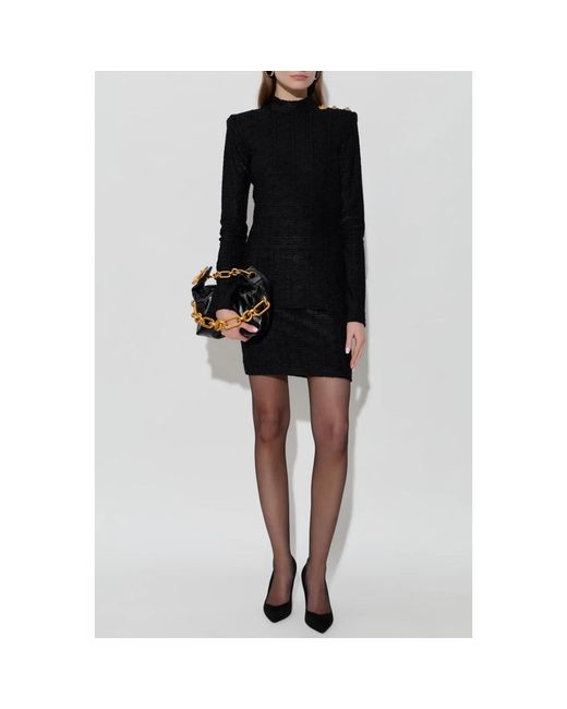 Balmain Black Short Skirts