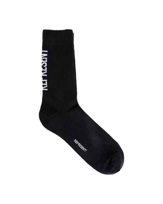 Socks Represent de hombre de color Black