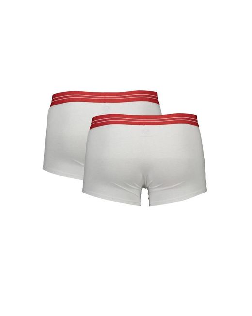 North Sails Ondergoed ,Wit ,Katoen Witte Katoenen Boxer Briefs in het White voor heren