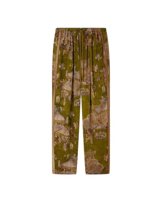 Mes Demoiselles Green Wide Trousers