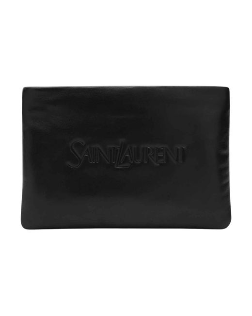 Clutches Saint Laurent de color Black