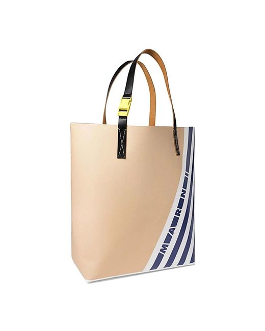 Marni White Tote Bags