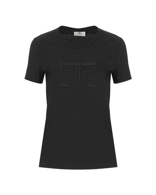 Elisabetta Franchi Black T-Shirts