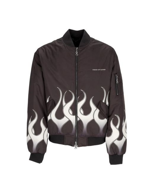Vision Of Super Black Bomber Jackets for men