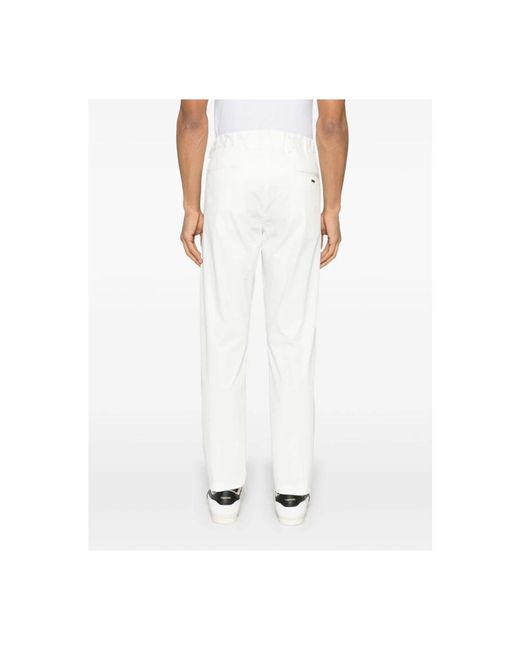 Herno White Slim-Fit Trousers for men