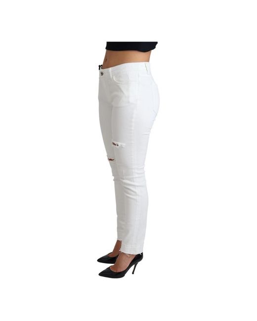 Dolce & Gabbana Gray Skinny Fit Jeans