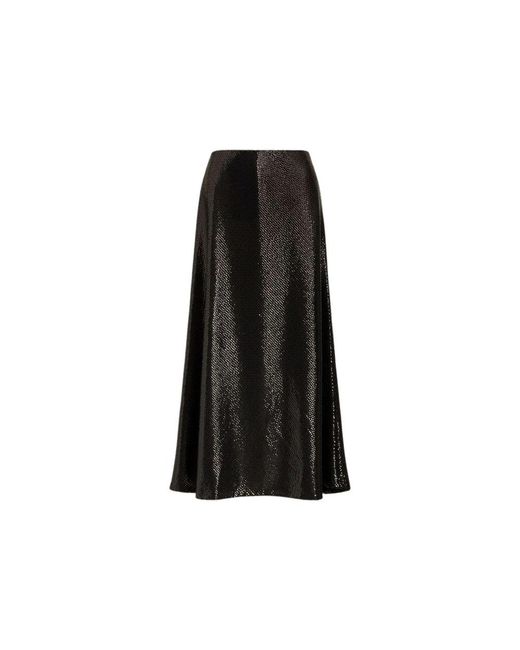 Alberta Ferretti Black Midi Skirts