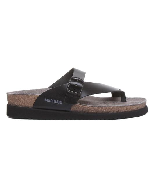 Mephisto Brown Flip Flops