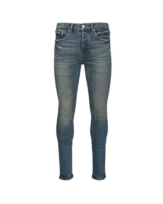 Purple Brand Blue Skinny Jeans for men