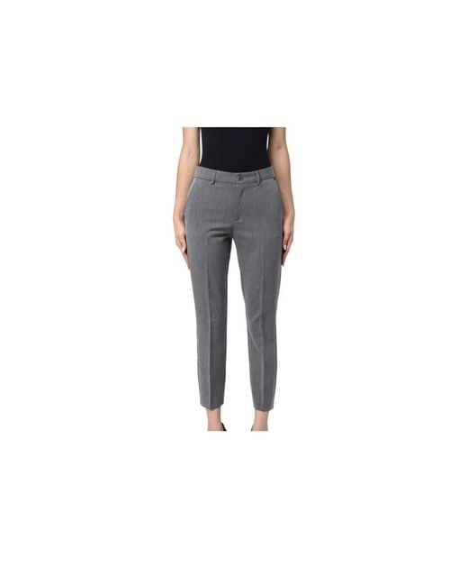 Liu Jo Gray Cropped Trousers