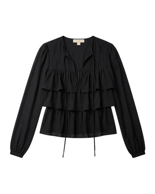 Blouses Michael Kors de color Black