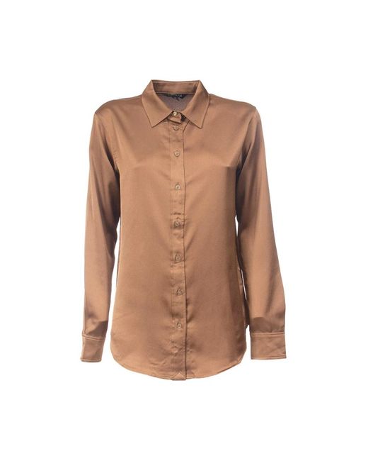 Ralph Lauren Overhemden ,Bruin ,Polyester Lauren Twill Shirt in het Brown
