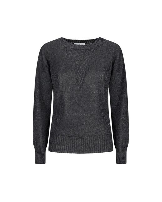 Round-Neck Knitwear PT Torino en coloris Black