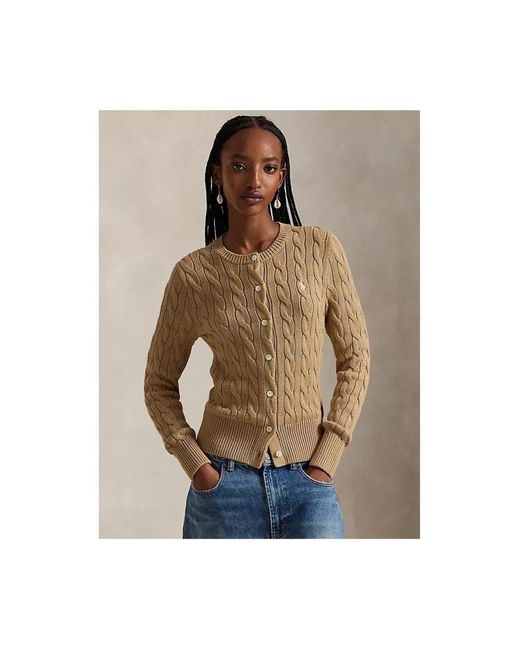 Polo Ralph Lauren Natural Cotton Classic Cable-Knit Cardigan