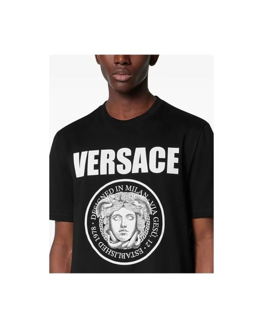 T-Shirts Versace pour homme en coloris Black