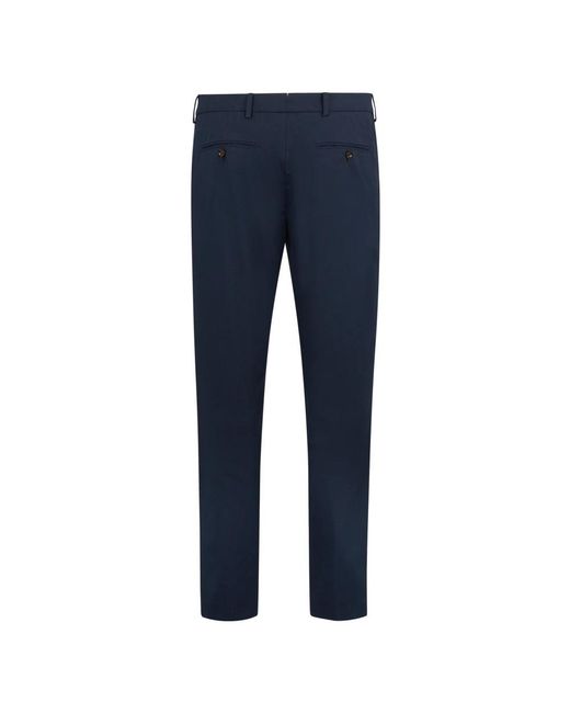 Moorer Blue Slim-Fit Trousers for men