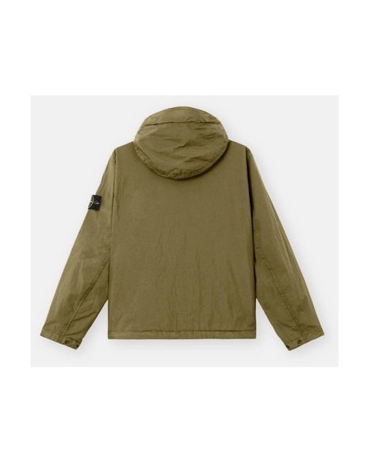 Stone Island Jassen ,Groen ,Nylon Technical Fabric Jacket in het Green voor heren