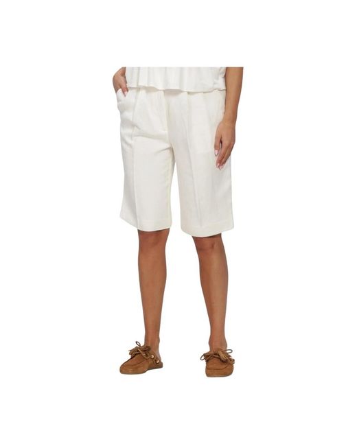 Second Female Lino Short in het Natural