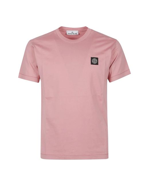 Stone Island Pink T-Shirts for men